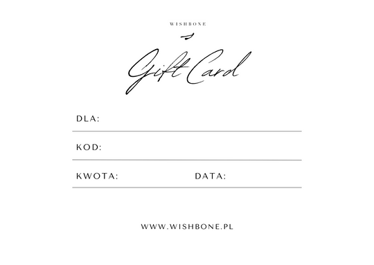 Karta  podarunkowa WISHBONE
