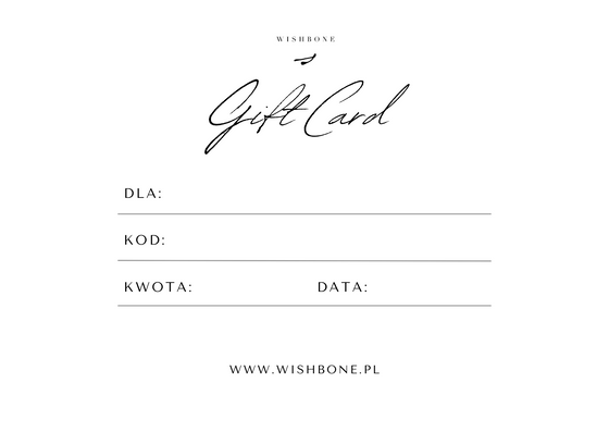 Karta podarunkowa WISHBONE