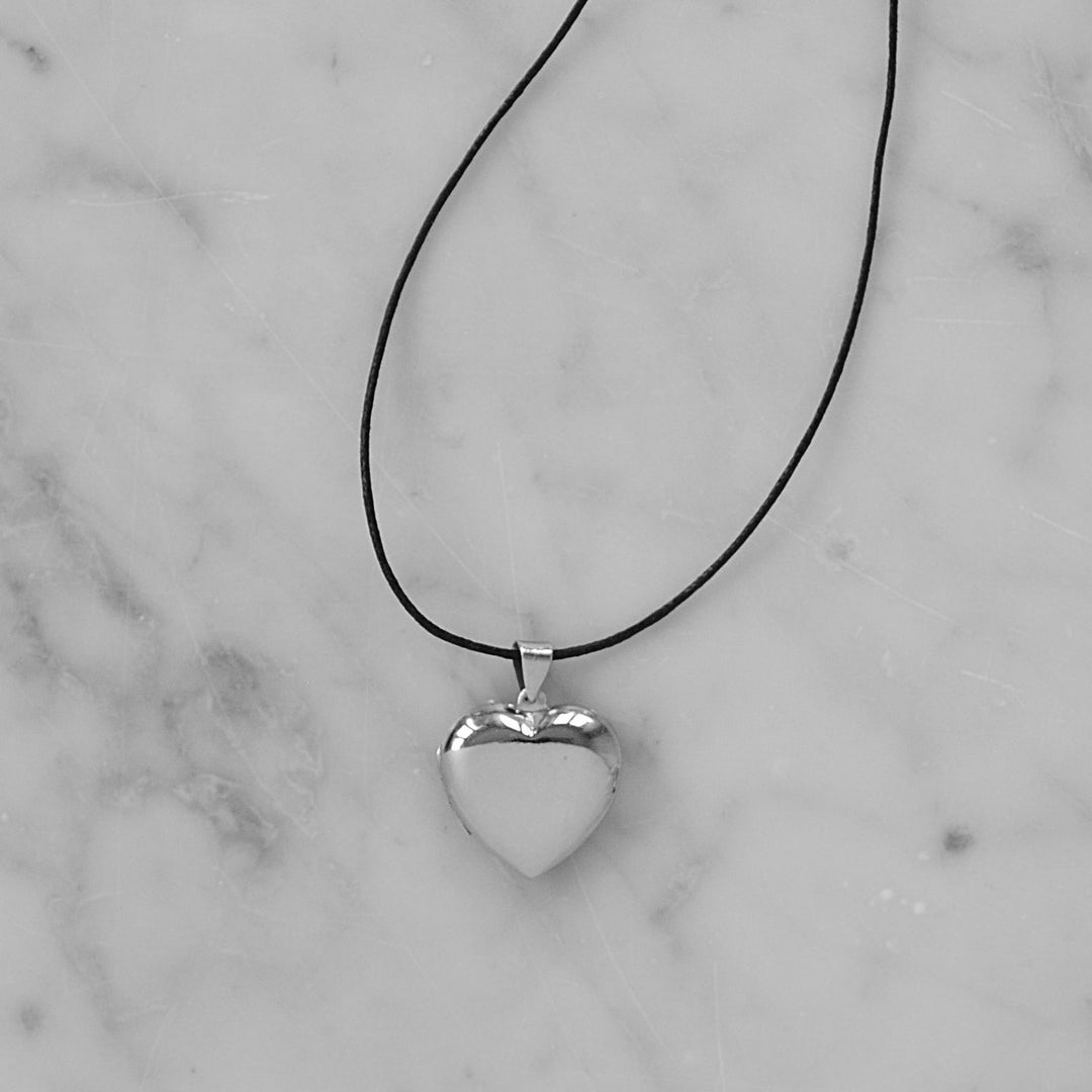Choker Corazón srebrny