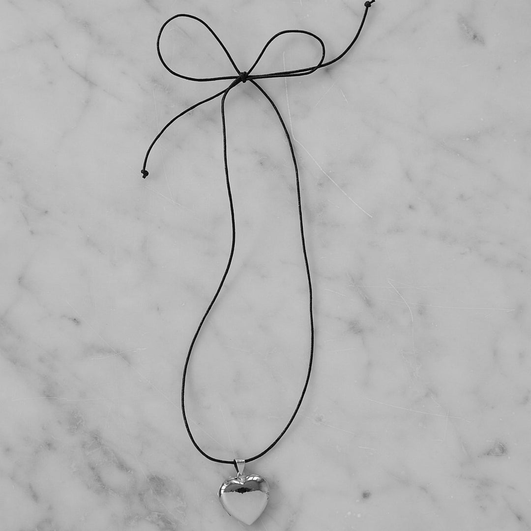 Choker Corazón srebrny