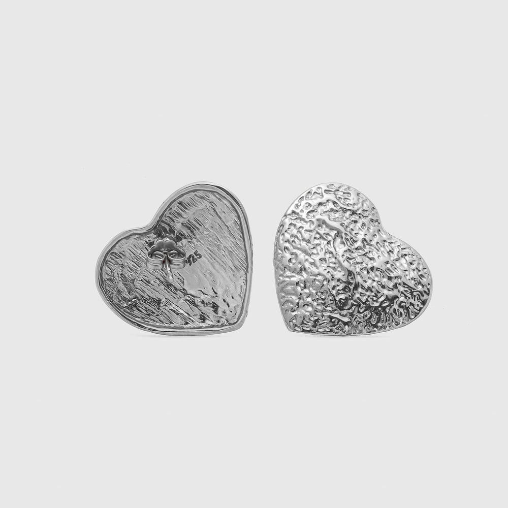 Silver Heart Earrings