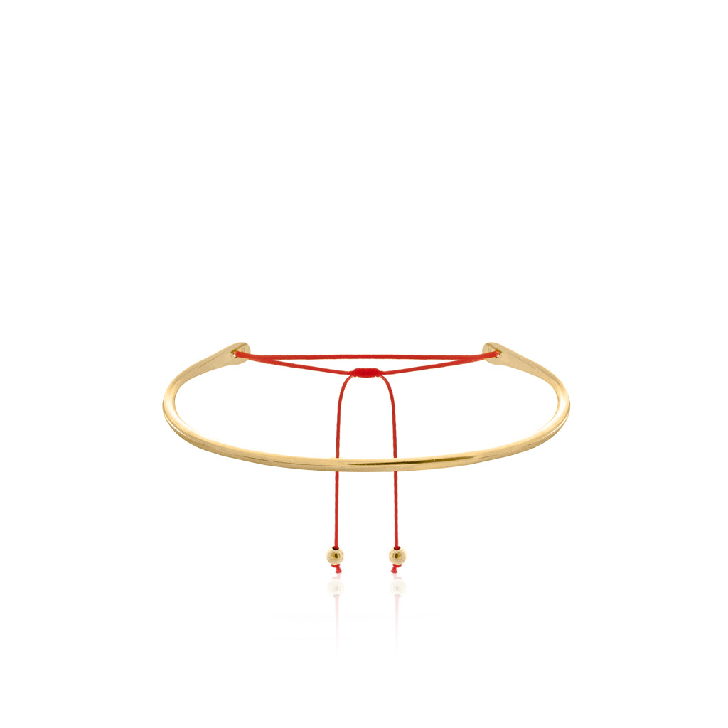 Good Energy silver bracelet, gold-plated