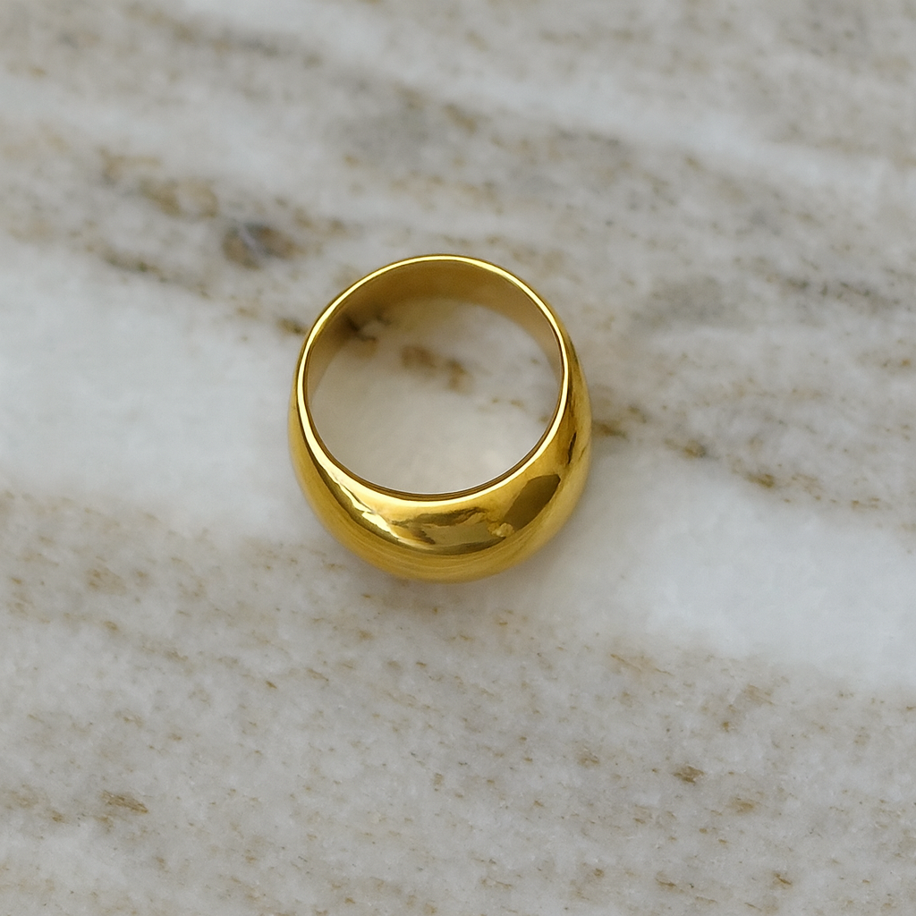 Gold Signet Ring Minimal