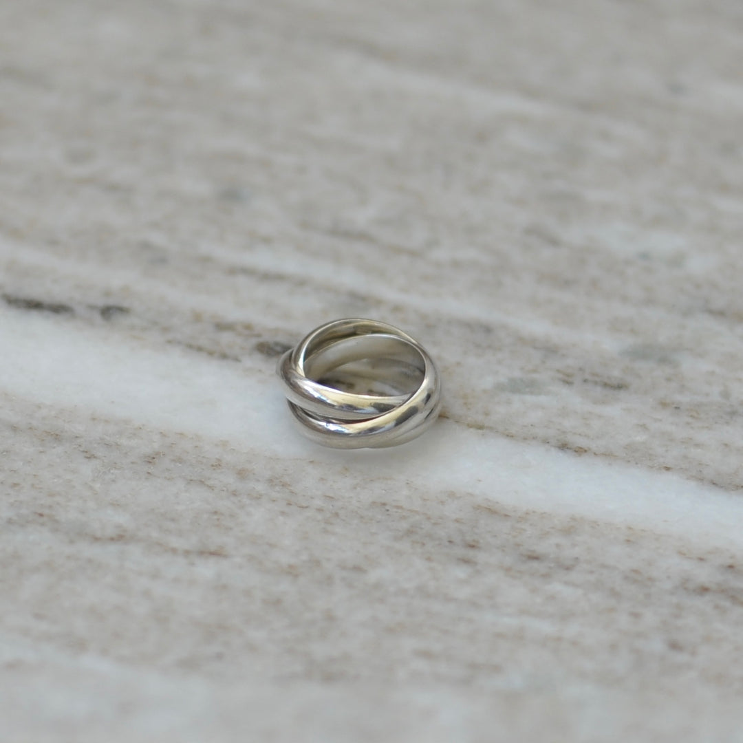 Srebrny Pierścionek Silver Hoops