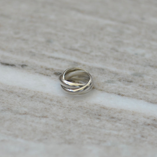 Srebrny Pierścionek Silver Hoops