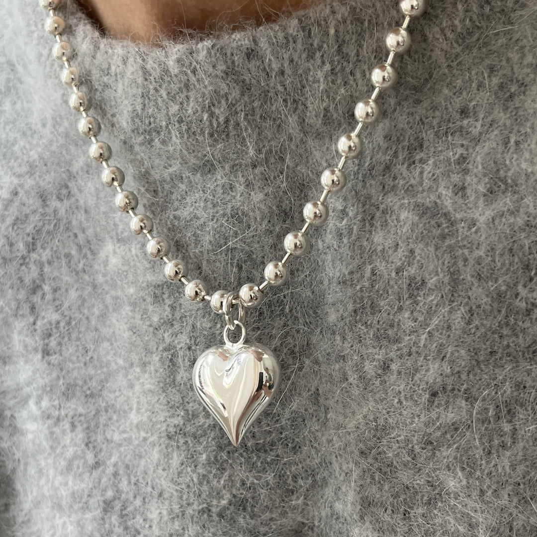 Srebrny Naszyjnik Big Heart