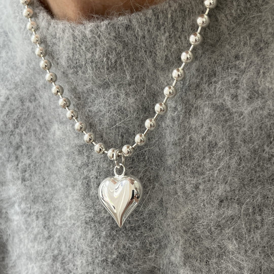Srebrny Naszyjnik Big Heart
