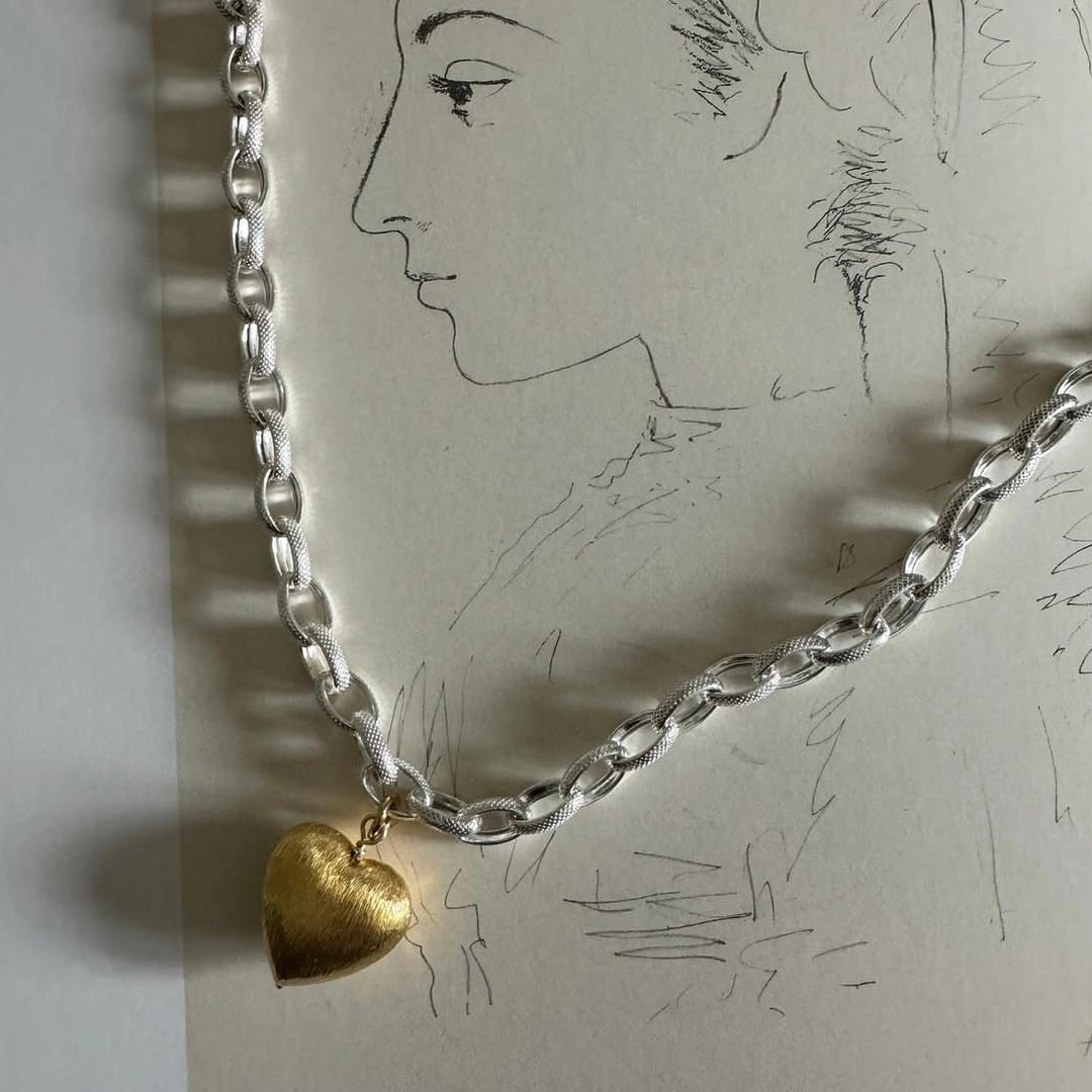 Srebrny Naszyjnik Love Chain