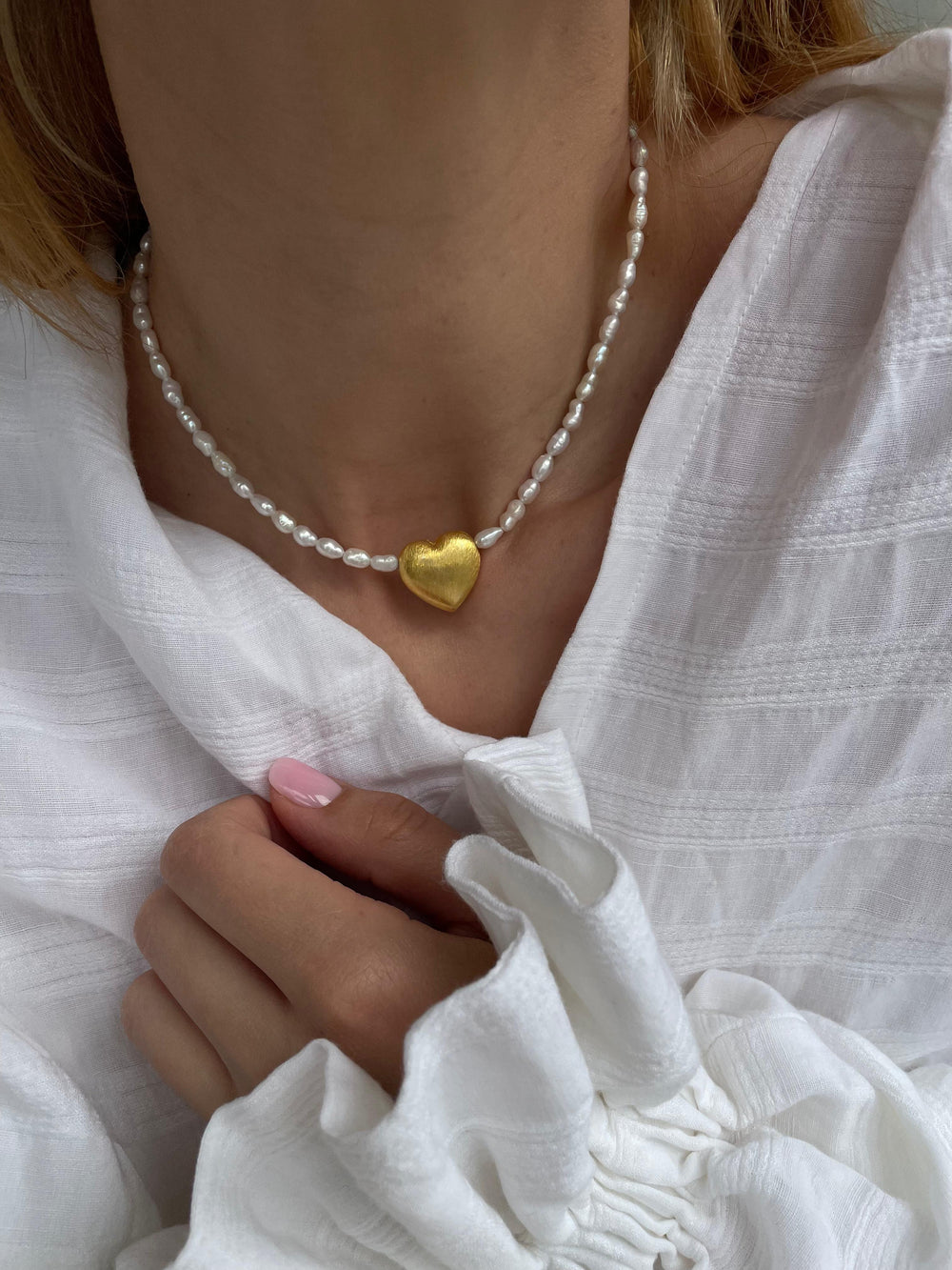 Choker Love & Pearls