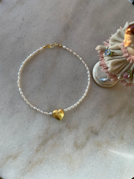 Choker Love & Pearls