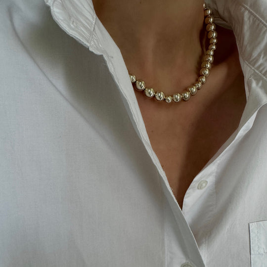 Silver Bubbles necklace
