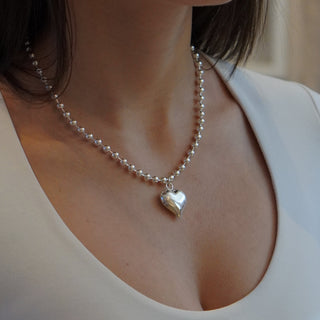 Srebrny Naszyjnik Big Heart