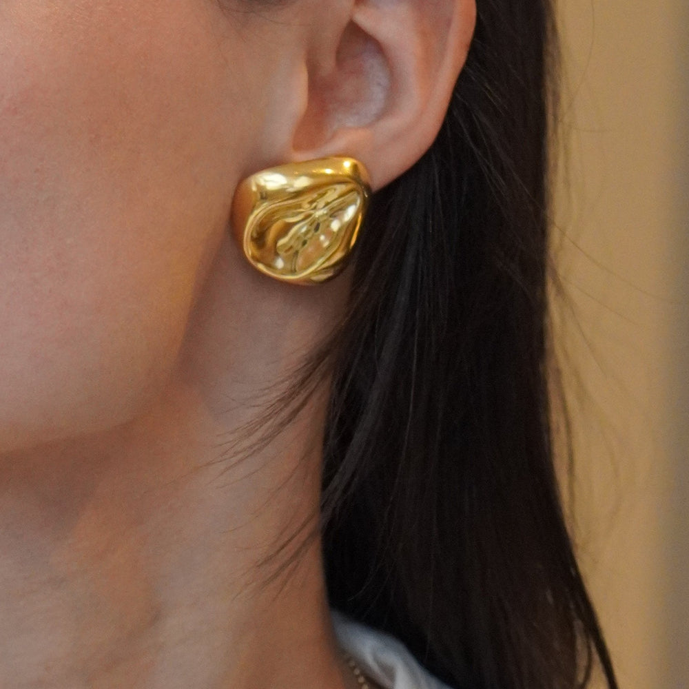 Srebrne Kolczyki Amor Pozłacane