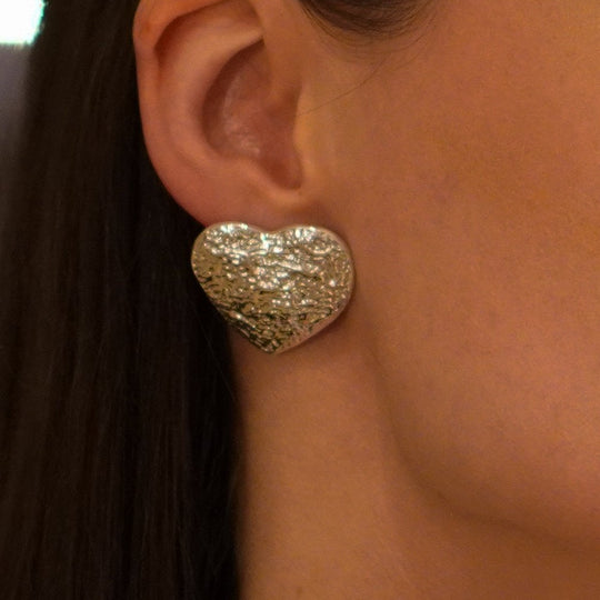 Srebrne Kolczyki Serca