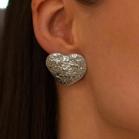 Srebrne Kolczyki Serca