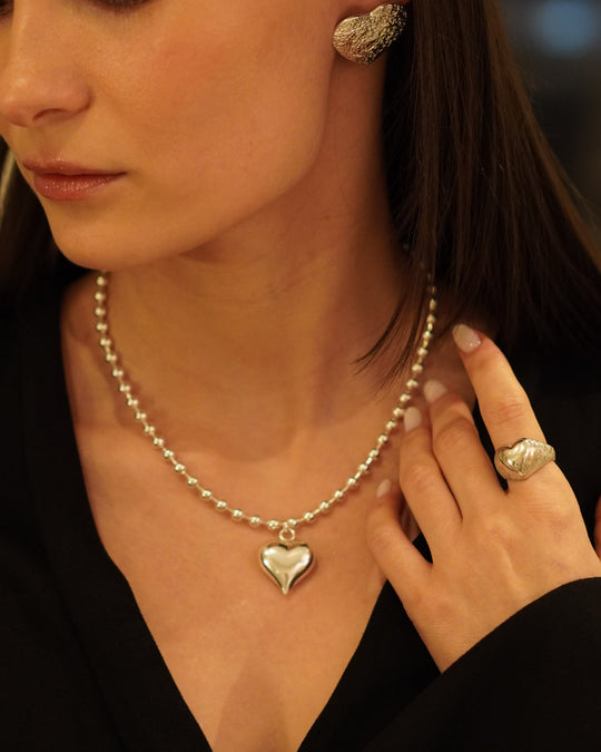 Srebrne Kolczyki Serca