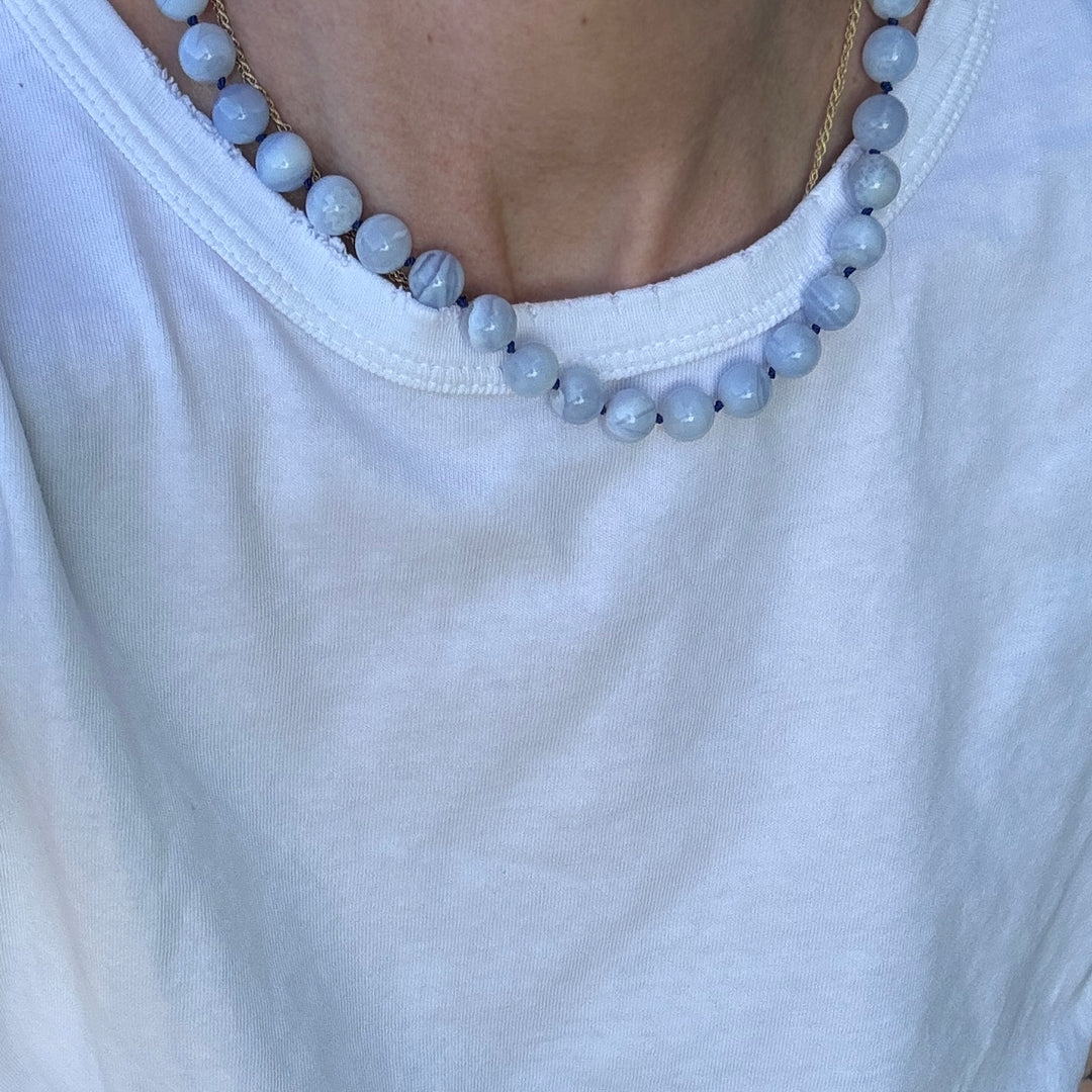 Chalcedony necklace