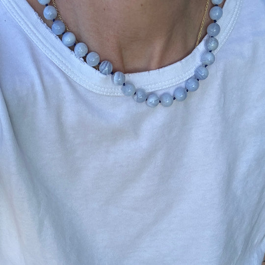 Chalcedony necklace