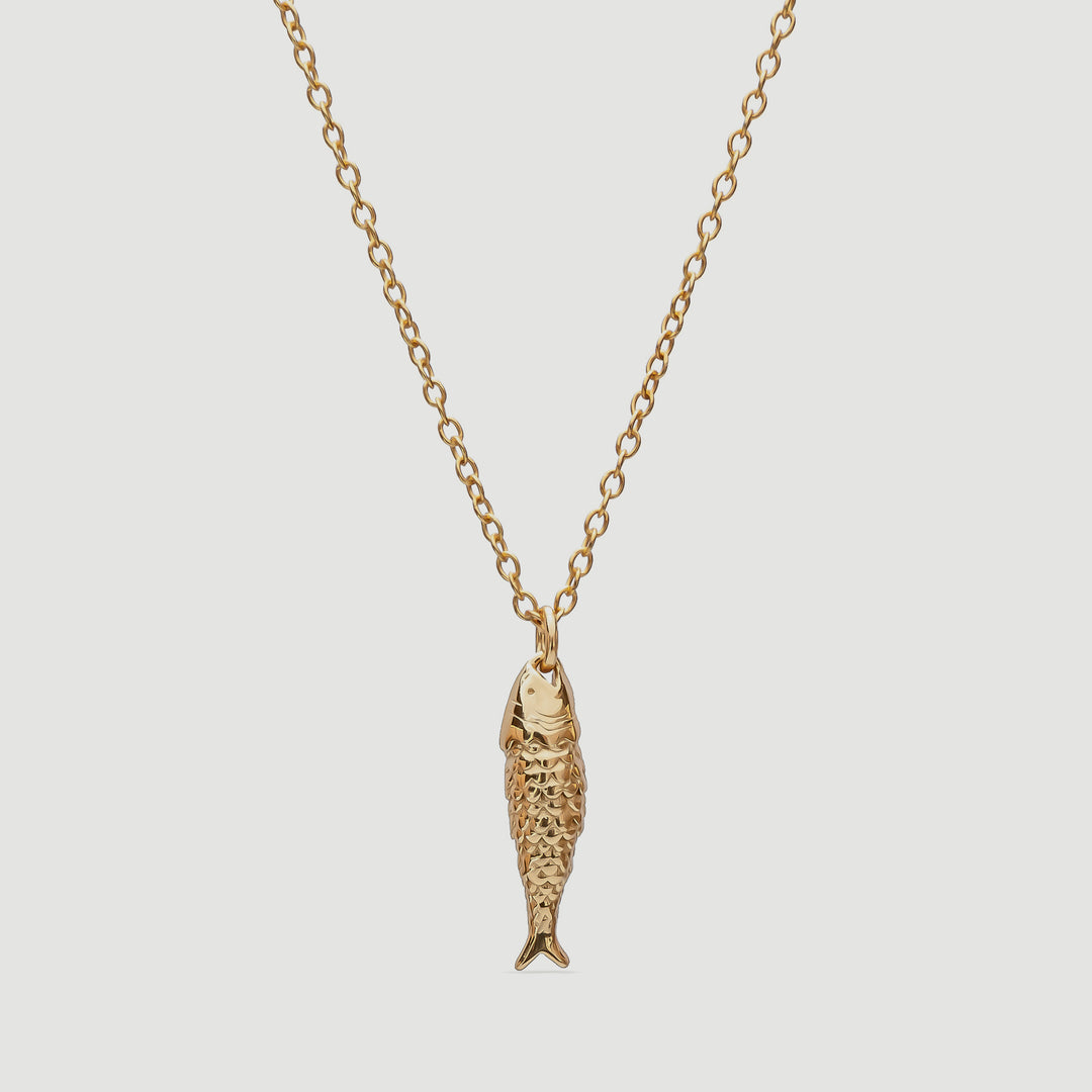 Gold Fish Necklace 