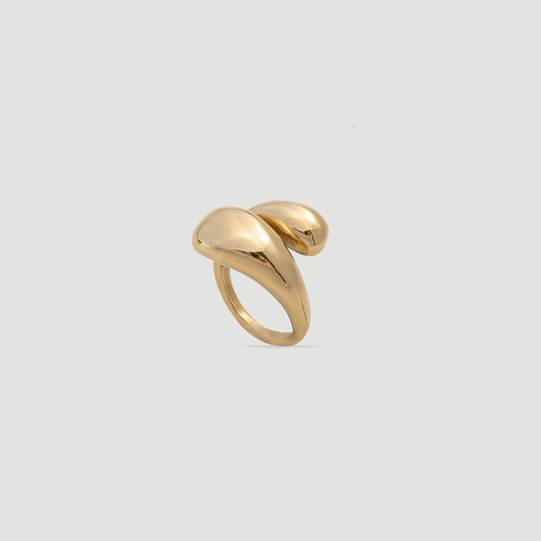 Gold-plated Nodo ring 